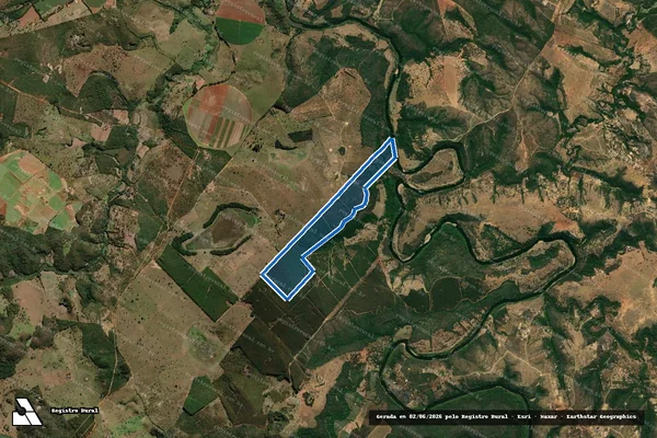 Imagem de satélite de FAZENDA JAGUARINHA - Parte 1 em Matozinhos - MG