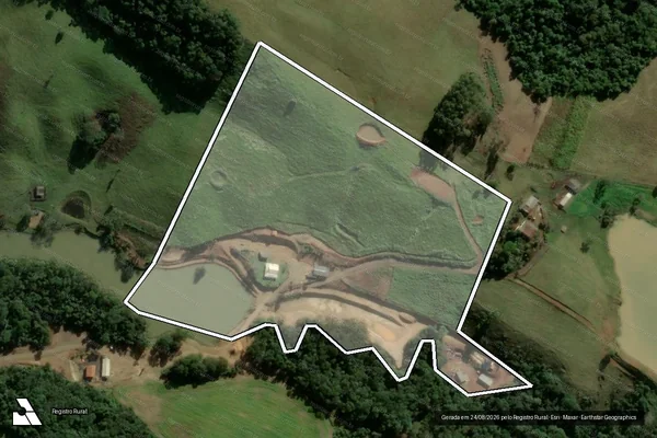 Imagem de satélite de FAZENDA VENANCIO - PARCELA 03 B em Ortigueira - PR