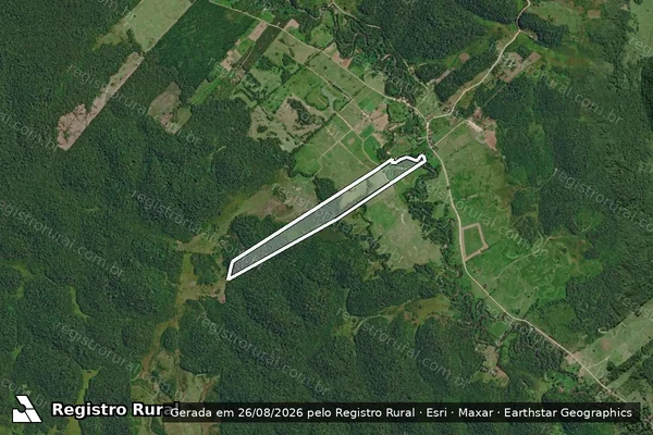 Imagem de satélite de Sítio do Ribeiro - Sítio do Ribeiro em Eldorado - SP