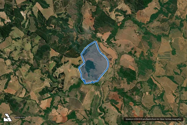 Imagem de satélite de Vau - VAU em Bom Sucesso - MG