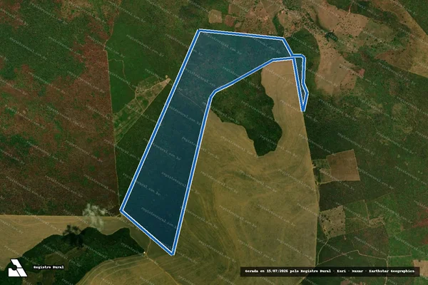 Imagem de satélite de FAZENDA VÃO DA LAGOA - FAZENDA VÃO DA LAGOA em Passagem Franca - MA
