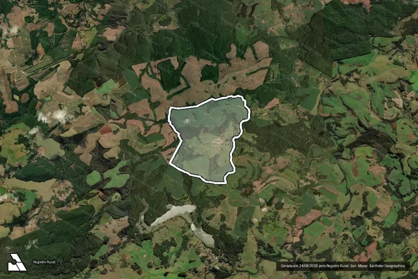 Imagem de satélite de FAZENDA TRÊS CACHOEIRAS em Campos Novos - SC