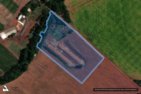 Imagem de satélite de LOTE RURAL 04-A, DO 4 PERIMETRO A, IMOVEL SAO FRANCISCO OU LOPEI -  AREA A1 em Cascavel - PR