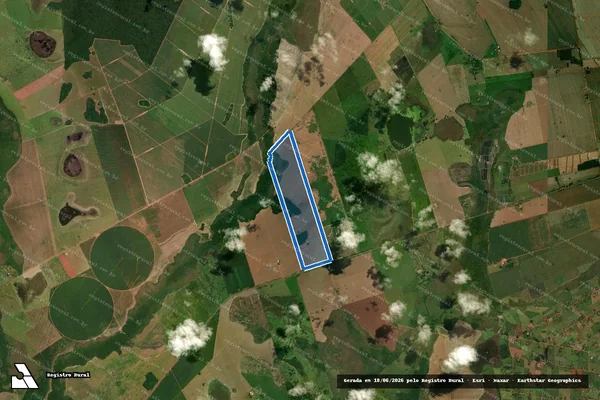 Imagem de satélite de Estância Santo Antonio - Parte 1 em Nova Andradina - MS