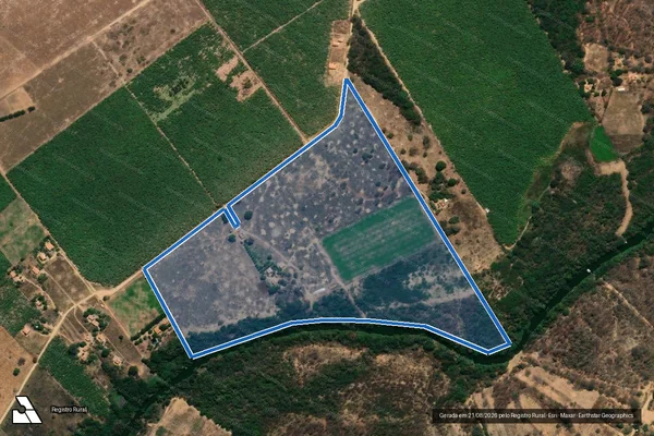Imagem de satélite de SITIO NOSSA SENHORA APARECIDA I - Parte 1 em Verdelândia - MG