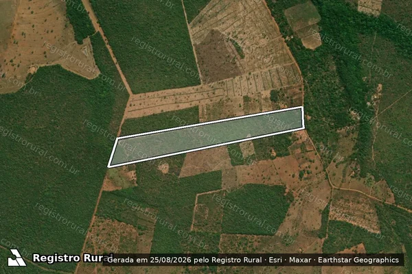 Imagem de satélite de FAZENDA TABOLEIRÃO - Gleba LOTE 03 em Estreito - MA