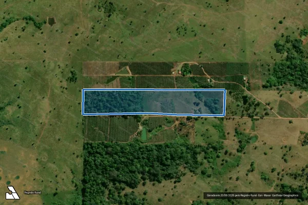 Imagem de satélite de LOTE RURAL 20,GLEBA RIO BRANCO,SUBGLEBA 01,SETOR RIO BRANCO II-119,LINHA P-50,KM 10 - LOTE RURAL 20-B, GLEBA BOM PRINCIPIO, SUBGLEBA 01, SETOR RIO BRANCO II-119 em Alta Floresta D'Oeste - RO