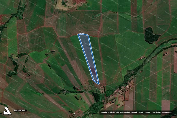 Imagem de satélite de SITIO SANTO ANTONIO - GLEBA C em Sertanópolis - PR