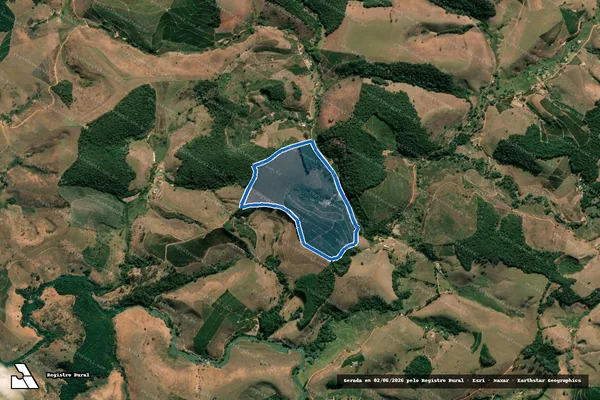 Imagem de satélite de FAZENDA NEIVA - PARTE1 em Caputira - MG
