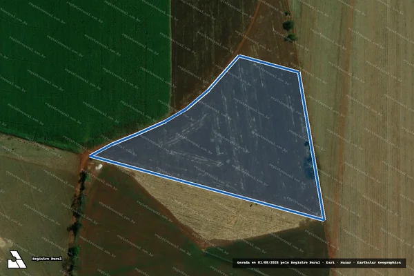 Imagem de satélite de FAZENDA COQUEIROS - Parcela 2 em Guaíra - SP