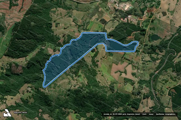 Imagem de satélite de Horto Florestal Manduirana - Parte 1 em Arroio dos Ratos - RS
