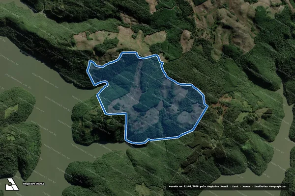 Imagem de satélite de FAZENDA DOS TIJOLOS em Campo Belo do Sul - SC