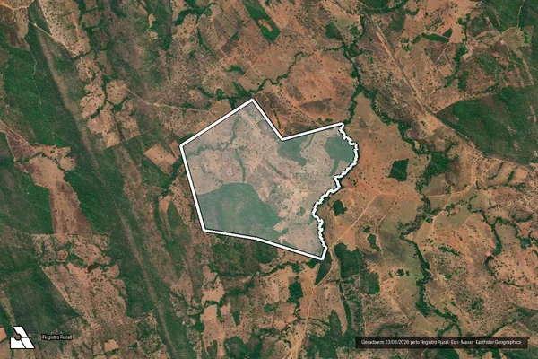 Imagem de satélite de Lote n. 51 do Loteamento São Lourenço do Paraíso 3 Etapa, Fazenda de Paula I - PARTE 1 em Minaçu - GO