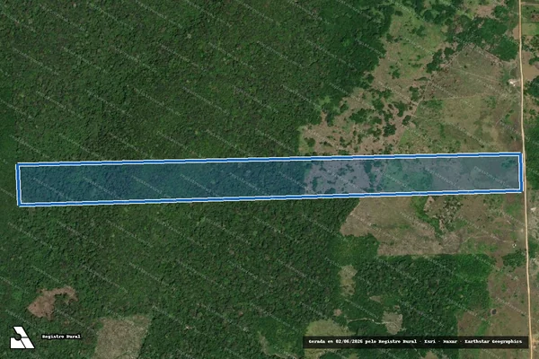 Imagem de satélite de LOTE: 548 - VICINAL 13 - P.A. JATAPÚ - 548 em Caroebe - RR