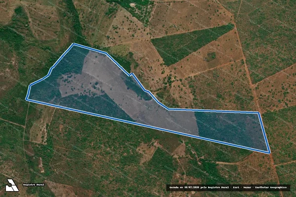 Imagem de satélite de LOTE 84 , PA PENHA - 01 em Peixe - TO