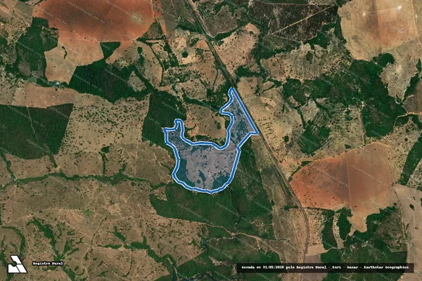 Imagem de satélite de FAZENDA BAGRE - 001 em Caldas Novas - GO