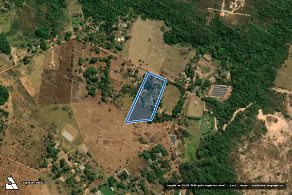 Imagem de satélite de PARTE DE TERRAS DESMEMB. DA FAZ. BARREIROS - Parte 1 em Brasília - DF