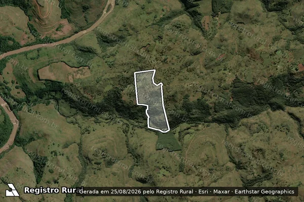 Imagem de satélite de Fazenda São João do Pelotas, Lavatudo e São Mateus em São Joaquim - SC