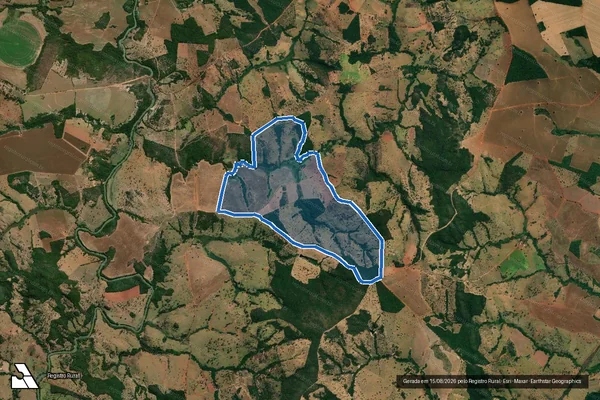 Imagem de satélite de FAZENDA BARREIRO - 001 em Orizona - GO