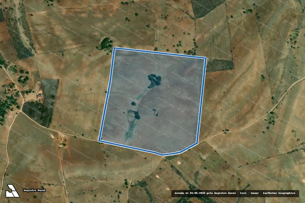 Imagem de satélite de FAZENDA CASCAVEL - 001 em Sítio do Quinto - BA