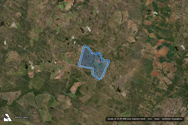 Imagem de satélite de FAZENDA RESIDÊNCIA - GLEBA ÚNICA em Almas - TO
