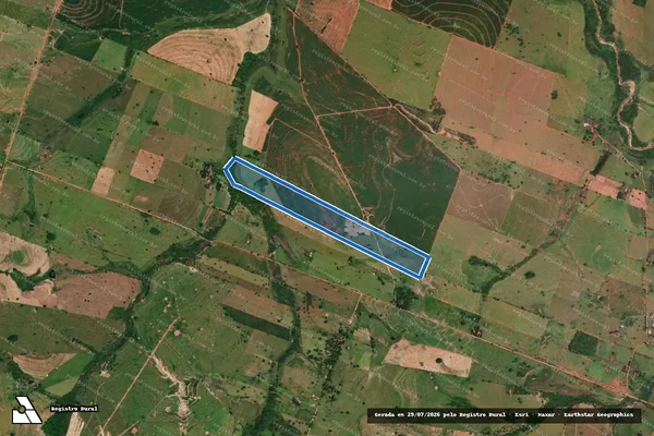 Imagem de satélite de Sítio São Bento - Sítio São Bento em Emilianópolis - SP