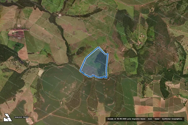 Imagem de satélite de Fazenda São João da Raquel - GLEBA 05 em Corumbá de Goiás - GO