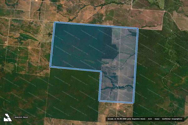 Imagem de satélite de FAZENDA MULA PRETA - Parte 1 em Cumaru do Norte - PA