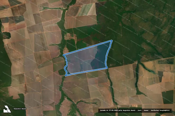 Imagem de satélite de FAZENDA MATÃO - Parte 1 em Paranatinga - MT
