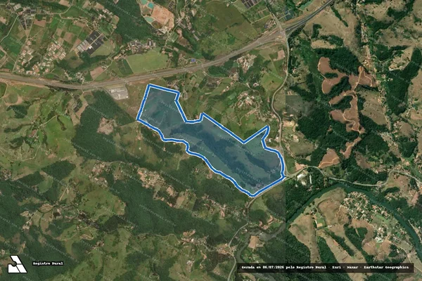 Imagem de satélite de Fazenda Goiabal - Parcela 1 em Guararema - SP