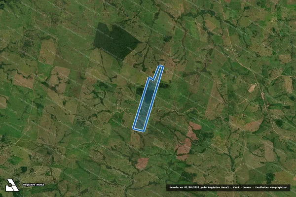 Imagem de satélite de FAZENDA RIO BONITO - MATRÍCULA: 2642 em Jauru - MT