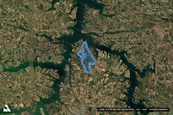 Imagem de satélite de Fazenda Conquista Gleba 1 - Fazenda Conquista Gleba 1 em Alfenas - MG