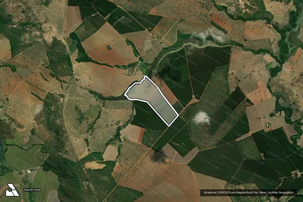 Imagem de satélite de FAZENDA MORRO DO VALO - Parte 2 em Pompéu - MG