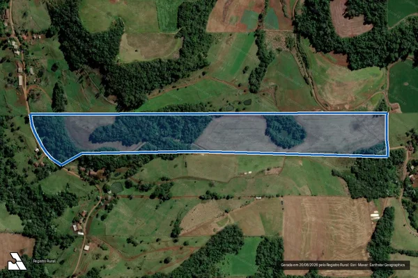 Imagem de satélite de MAT.: 2.354 - Parte 1 em São Carlos - SC