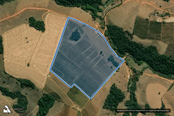 Imagem de satélite de Sitio Milho Verde - PARTE 01 em Campestre - MG