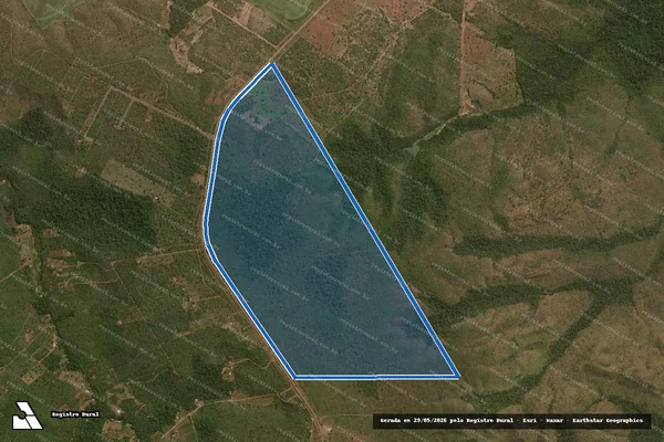 Imagem de satélite de FAZENDA SERRA DO LAGEADO - LOTE 21A DO LOT. SERRA DO LAGEADO 5ª ETAPA - 001 em Aparecida do Rio Negro - TO