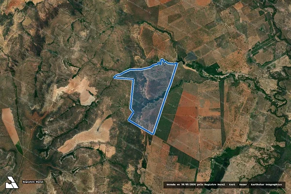 Imagem de satélite de Fazenda Cachoeira - Parte 1 em Brasilândia de Minas - MG