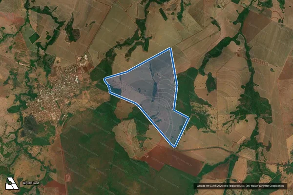 Imagem de satélite de Faz Saloba ou Amola Faca ? Gleba A-I Lote 01 - Gleba B-I  Lote 1 em Montes Claros de Goiás - GO