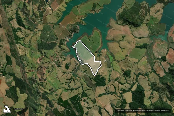 Imagem de satélite de FAZENDA PÃO E AGUA - FAZENDA PÃO E AGUA em Cássia - MG