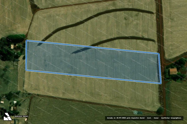 Imagem de satélite de FAZENDA NOVE DE MAIO ÁREA REMANESCENTE - B em Laguna Carapã - MS