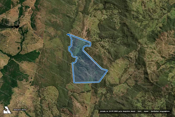 Imagem de satélite de FAZENDA JENIPAPO - 001 em Morro Agudo de Goiás - GO
