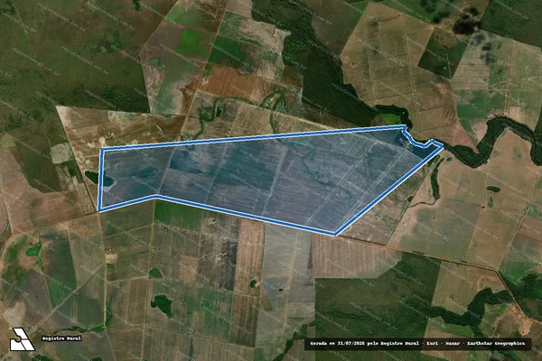 Imagem de satélite de FAZENDA TINGUI - LOTE 12,  LOTEAMENTO DUERÉ / LOTE 12 - ÁREA 01 em Dueré - TO