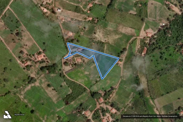 Imagem de satélite de FAZENDA JACU  - Parte 1 em Rio Pardo de Minas - MG