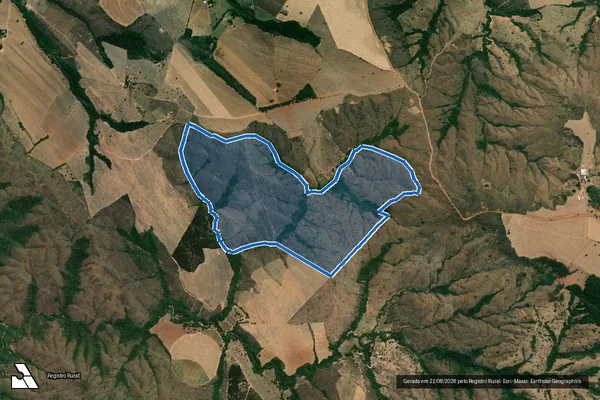 Imagem de satélite de FAZENDA BARREIRO ? CACHOEIRA DO BOM SUCESSO - Parte 1 em Coromandel - MG