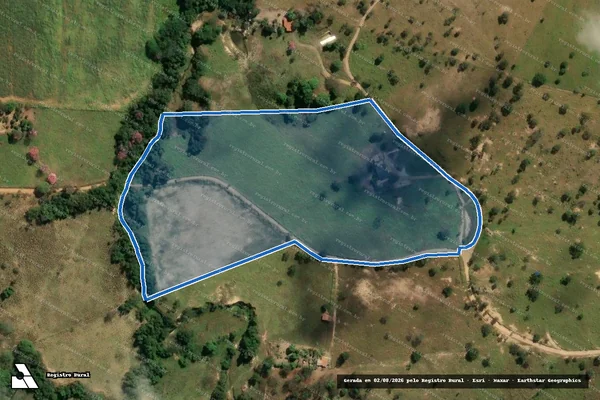 Imagem de satélite de FAZENDA CHAPADA - GLEBA 02 em Moema - MG
