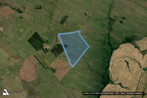 Imagem de satélite de Fazenda Santa Zélia - Parte 3 em Itaqui - RS