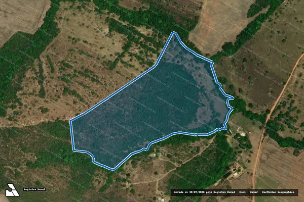Imagem de satélite de FAZENDA SAMAMBAIA - 001 em Luziânia - GO