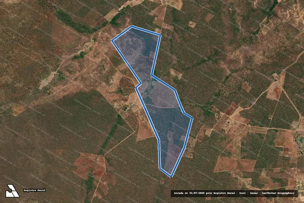 Imagem de satélite de PE Lagoa das Covas(Data Serra) - Lote 53 - Lote 53 em Curimatá - PI