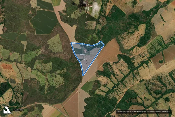 Imagem de satélite de Fazenda Topázio - Parte 1 em São Miguel do Passa Quatro - GO