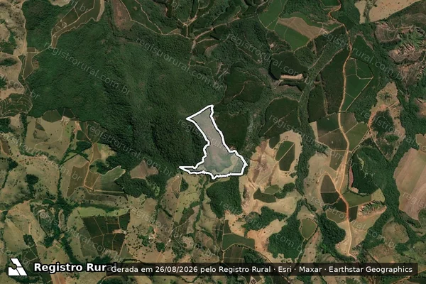 Imagem de satélite de Fazenda Palmital - FAZENDA PALMITAL em Santo Antônio do Amparo - MG